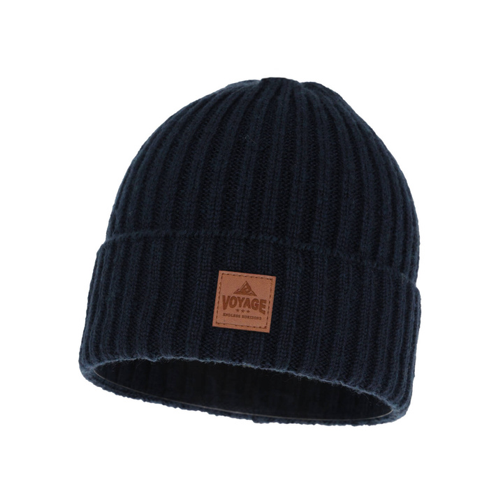 Bonnet d'hiver homme, bleu marine, Benet