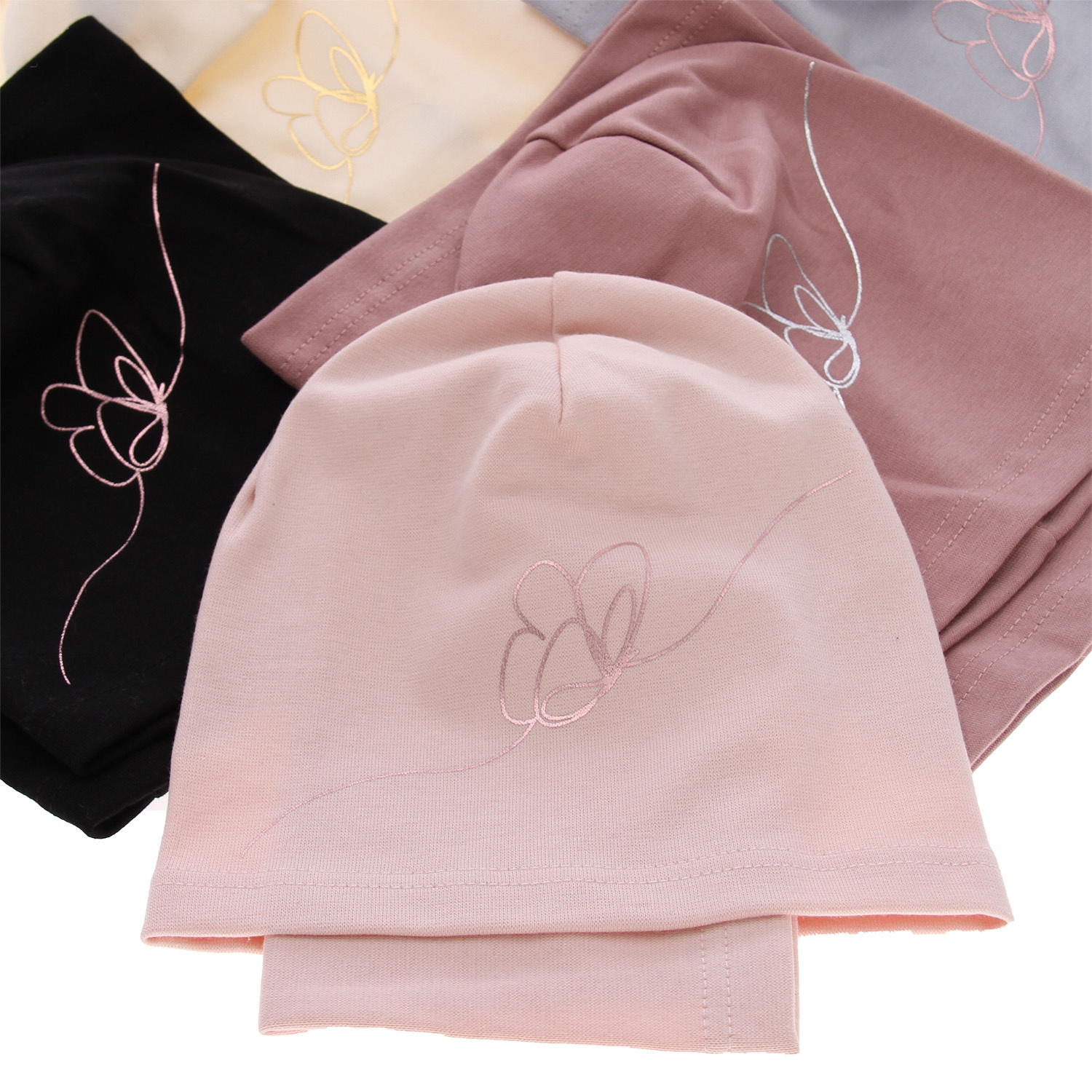 Meisjes herfst/lente set muts en buissjaal, grijs, katoenen, Jula