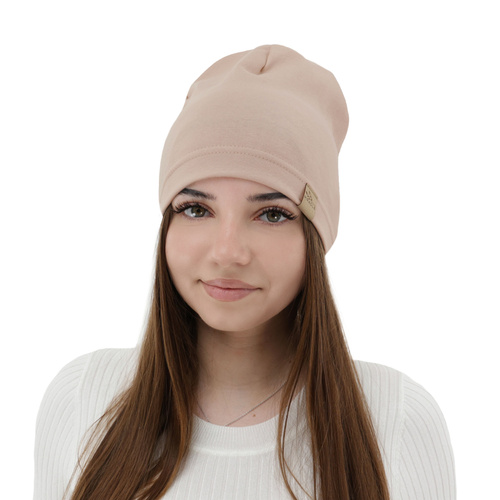 Beret automne/printemps femme, violet, coton, Brema