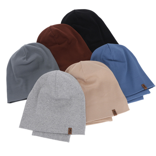 Jongens herfst/lente set (muts en buissjaal), donkerbruin, Amalfi