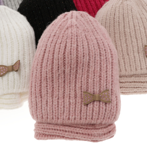 Ensemble d'hiver fille: bonnet et snood, violet, Ingrid