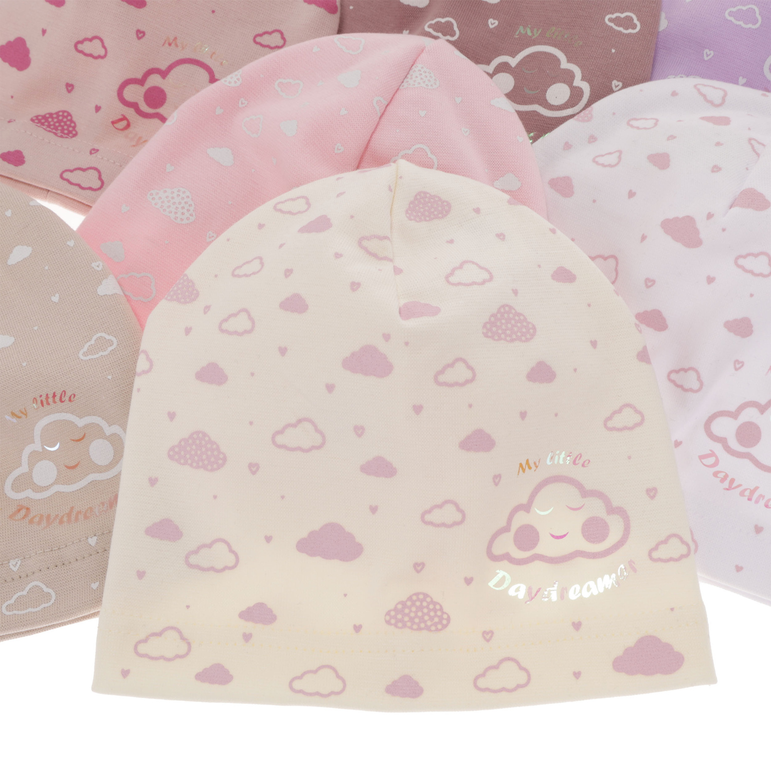 Bonnet automne/printemps fille, crème, Klaudyna