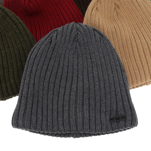 Heren wintermuts, marineblauw, met merinowol, Adagio