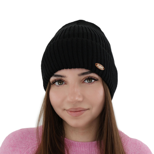 Dames wintermuts, amarant, met merinowol Shila