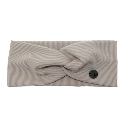 Dames herfst/lente hoofdband, beige, katoenen, Auri