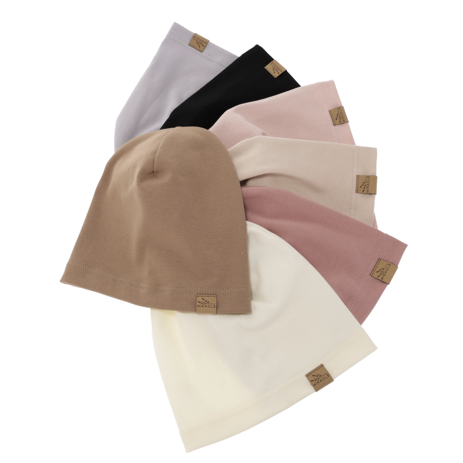 Bonnet automne/printemps femme, beige foncé, en coton, Brema