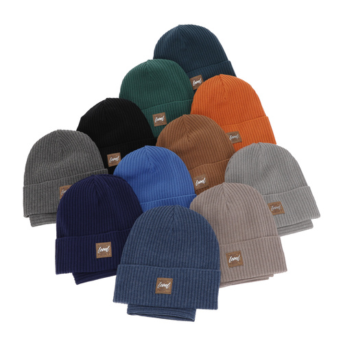 Ensemble automne/printemps garçon: bonnet et snood, met katoen, camel, Fenix