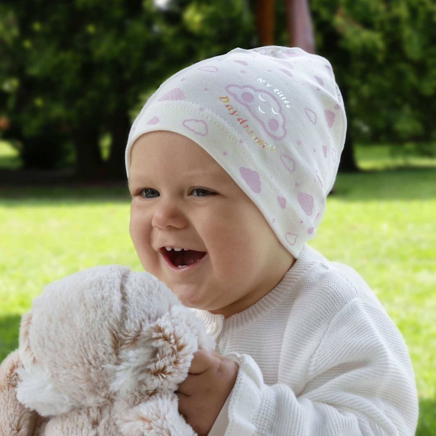 Bonnet automne/printemps fille, beige, Klaudyna