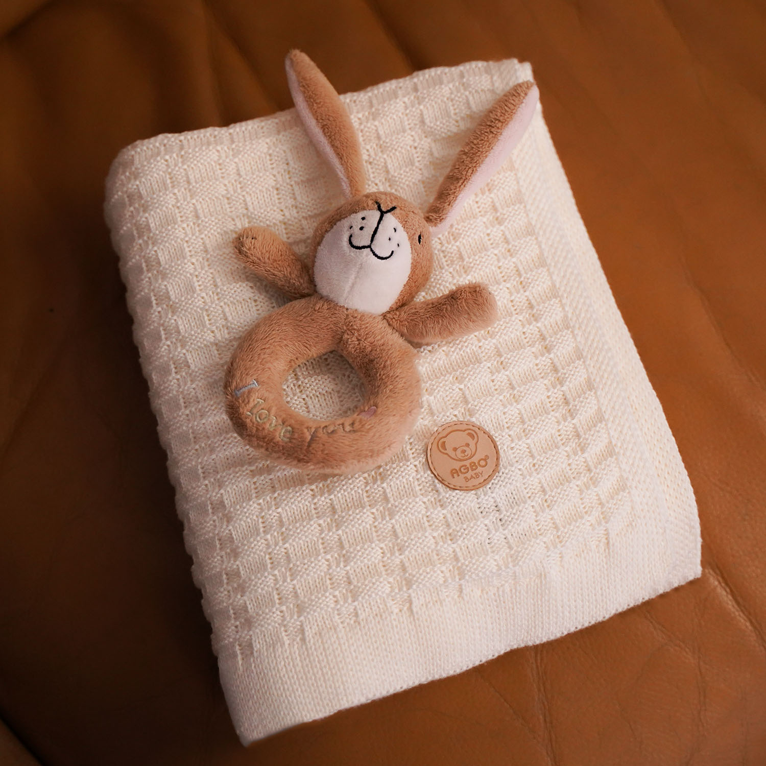 Bamboe deken voor baby, musztardowy, delikatny, Misio