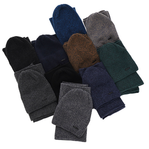 Jongens winter set muts en sjaal, blauw, Elmer