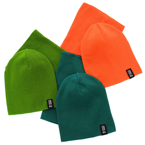 Jongens herfst/lente set muts en buissjaal, met katoen, mosterdgeel, Tunis