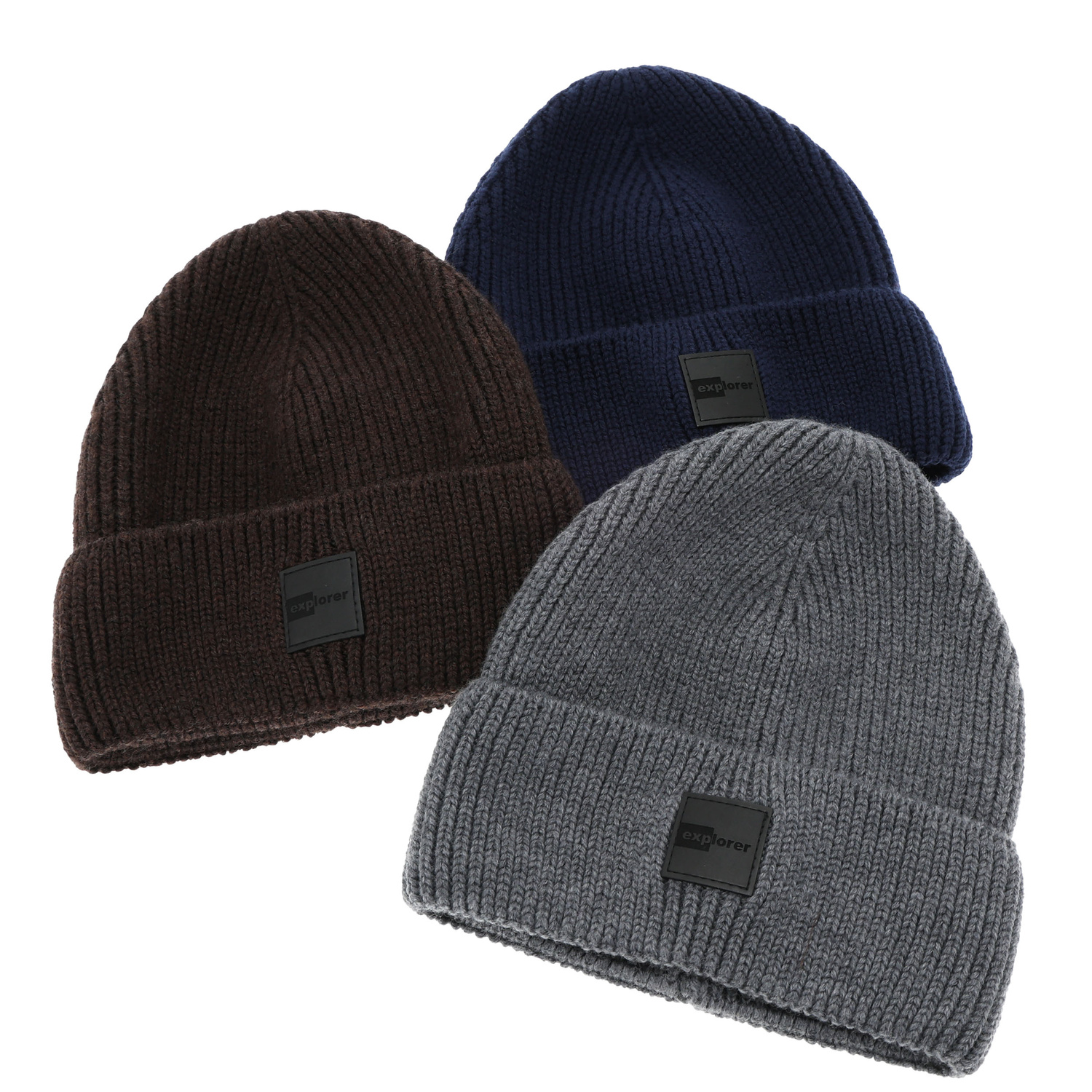 Bonnet d'hiver homme, gris, avec laine mérinos, Iron