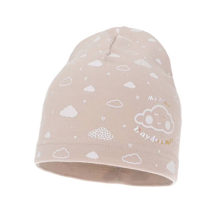 Bonnet automne/printemps fille, beige, Klaudyna