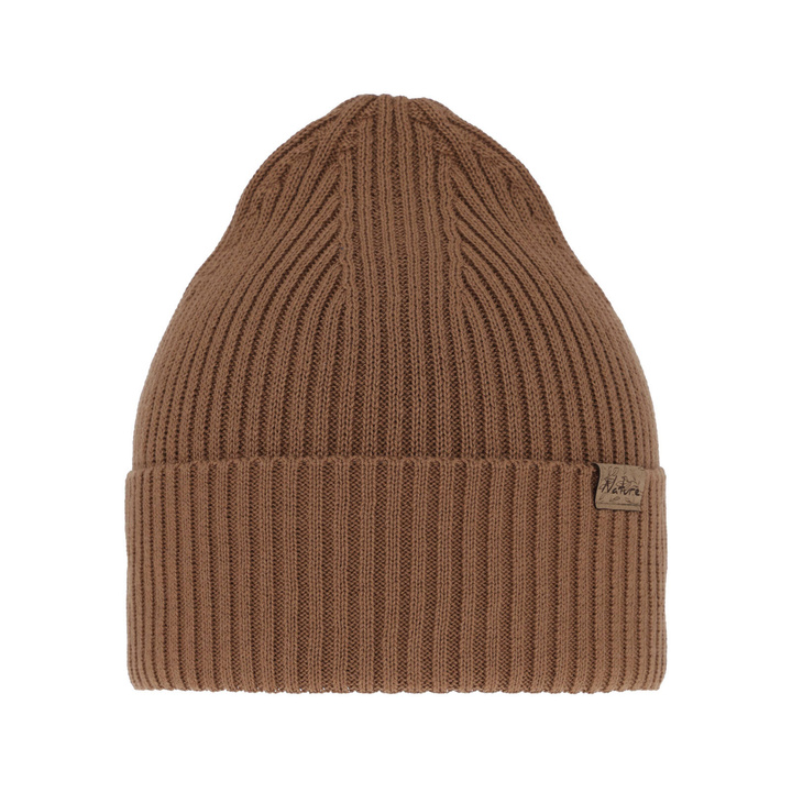 Beret d'hiver, automne/printemps femme, , met katoen, camel, Messina