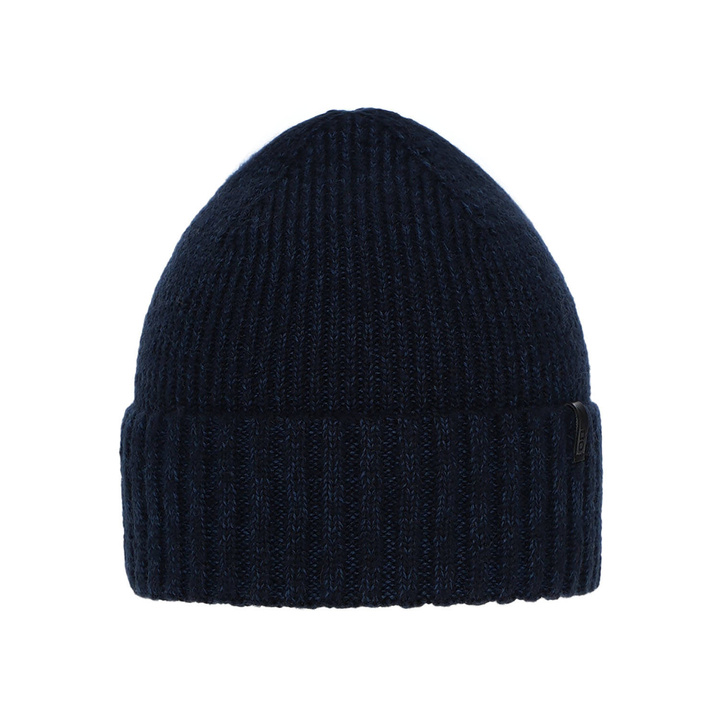 Heren wintermuts, blauw, met merinowol, Nori