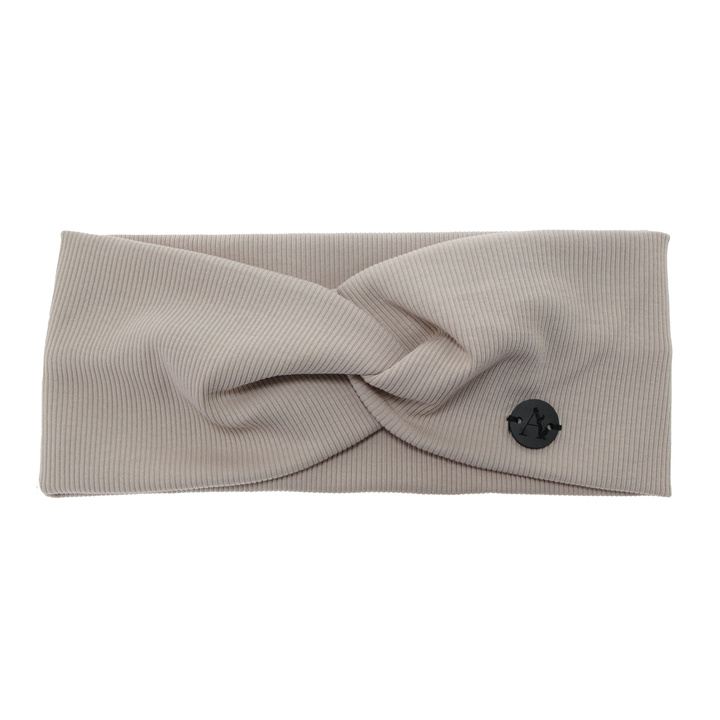 Dames herfst/lente hoofdband, beige, katoenen, Auri