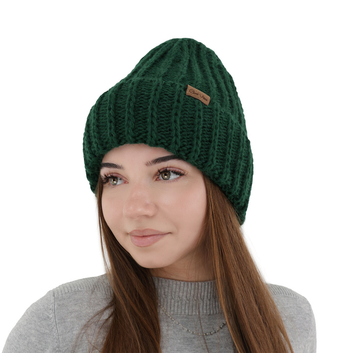 Bonnet d'hiver femme, verte, Ceres