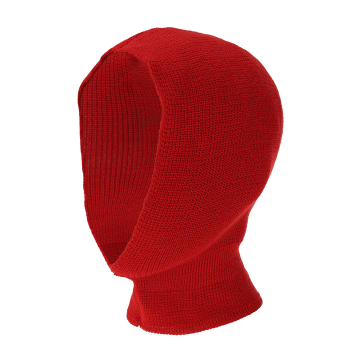 Bonnet d'hiver homme, rouge, avec laine mérinos, Czapka zimowa męska