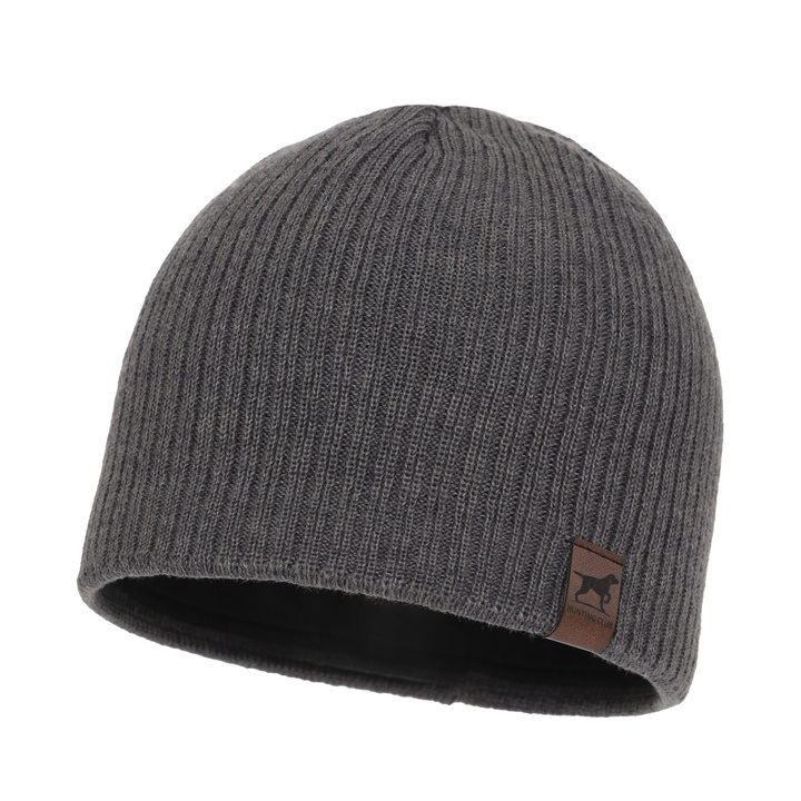 Heren wintermuts, grijs, met merinowol, Bird