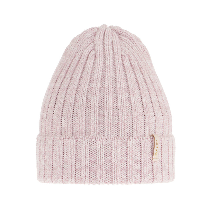Bonnet d'hiver femme, rose, avec laine mérinos, Missi