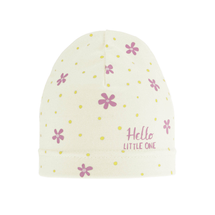 Bonnet automne/printemps fille, crème, Nila