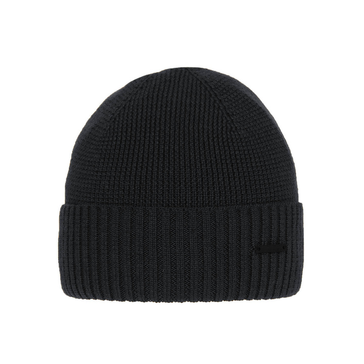 Heren wintermuts, grijs, met merinowol, Henk