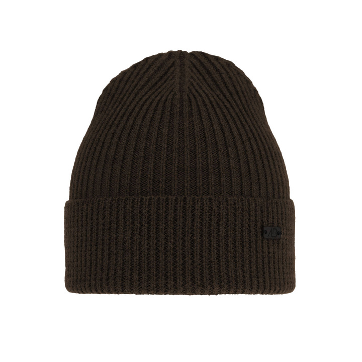 Bonnet d'hiver homme, brun, avec laine mérinos, Owen