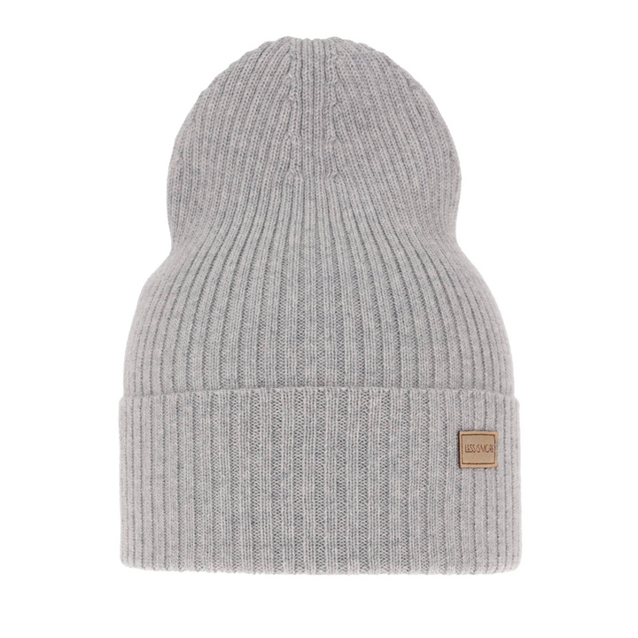 Bonnet d'hiver, printemps femme, grise, avec laine mérinos, Sophie