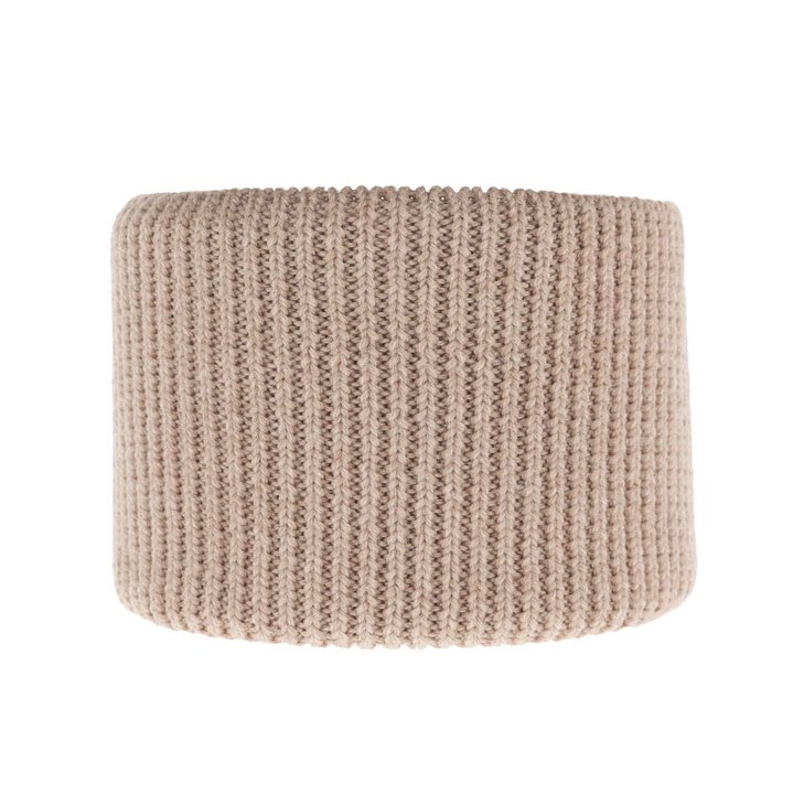 Snood d'hiver enfant, beige foncé, avec laine mérinos, Vanilla