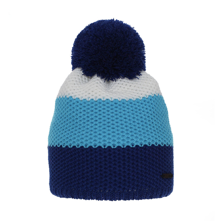 Meisjes wintermuts, blauw, met garen pompon, Naruto