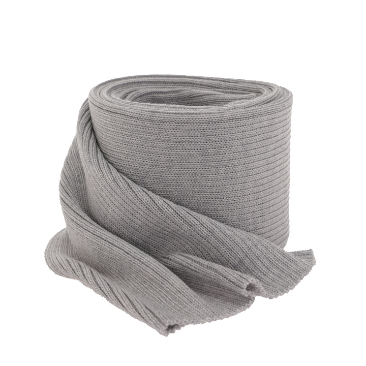 Écharpe d'hiver homme, grise, 100% Laine Mérinos, Brayan